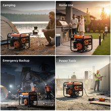 Load image into Gallery viewer, Oxseryn 5000W Inverter Generator Gas Powered, Open Frame Generator, Portable Outdoor Power Equipment, Emergency Home Backup, RV Ready 30A Outlet, ECO Mode, EPA Compliant
