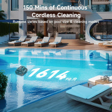 Load image into Gallery viewer, (2026 Upgrade) WYBOT C1 Cordless Robotic Pool Vacuum for Inground Pools, Above Ground Pool Cleaner 4-in-1 Wall & Waterline Cleaning Up to 1,614sq.ft, 150mins Smart Navigation, App Support, Black