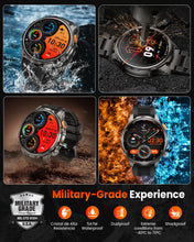 Load image into Gallery viewer, Military Smart Watches for Men Fitness Tracker Watch, 1.91" Men's Smart Watch with 1000mAh/5 ATM Waterproof/LED Flashlight/110+ Sport Modes/Heart Rate/SpO2/Sleep, Men's Watches for Android & iPhone