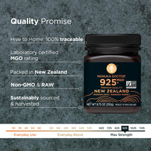 Load image into Gallery viewer, MANUKA DOCTOR - MGO 925+ Manuka Honey Monofloral, 100% Pure New Zealand Honey. Certified. Guaranteed. RAW. Non-GMO (8.75 oz)