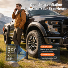 Load image into Gallery viewer, OlarHike Tire Inflator Portable Air Compressor, Lightning-Fast Inflation, Dual Power - 6000mAh & 12V DC, Cordless Air Pump for Car Tires, Bikes, Motorcycle, Balls with LED & Digital Pressure Gauge