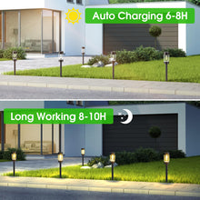 Load image into Gallery viewer, Eyrosa Solar Lights Outdoor, 12 Pack Waterproof Solar Landscape Lighting for Pathway Garden Yard Path Walkway Driveway Lawn Patio Outside Decor, Warm White