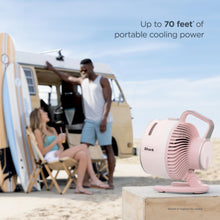 Load image into Gallery viewer, Shark FlexBreeze HydroGo Fan & Travel Bag — Ultra-powerful portable fan with indoor + outdoor evaporative mist. Corded & cordless, White, FA053BRN