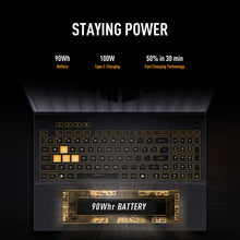 Load image into Gallery viewer, ASUS TUF Gaming F16 (2025) Gaming Laptop, 16” FHD+ 165Hz 16:10 Display, Intel® Core™ i5 Processor 13450HX, NVIDIA® GeForce RTX™ 5050, 16GB DDR5, 512GB PCIe Gen4 SSD, Wi-Fi 6E, Win 11 Home