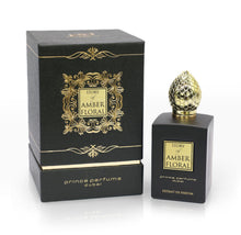 Load image into Gallery viewer, The Story of Amber Floral by Prince Parfums Dubai - 3.4 Ounces Women's Extrait de Parfum - Enchanting Essence of White Florals, Jasmine, & Bulgarian Rose - Luxurious Vanilla & Sandalwood Symphony