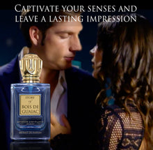 Load image into Gallery viewer, Prince Parfums Dubai - Story of Bois De Guaiac - Men - 3.4 Ounces - Extrait de Parfum - Luxury Fragrance with Exotic Woods, Amber, & Citrus Notes - Timeless Luxury - A Refined and Sophisticated Scent