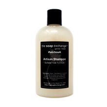 Load image into Gallery viewer, The Soap Exchange Hair Shampoo - Patchouli Scent - Hand Crafted 12 fl oz / 354 ml Natural Artisan Hair Care, Gentle, Sulfate & Paraben Free, Cleanse, Moisturize, & Protect. Made in the USA.