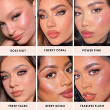 Load image into Gallery viewer, ICONIC LONDON Sheer Blush | Lightweight Liquid Cream Blush, Cruelty Free, Vegan Makeup, Cheeky Coral (Coral) 0.42 Fl oz