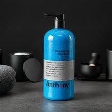 Load image into Gallery viewer, Anthony Exfoliating Body Scrub – Sea Salt, Vitamin C, And Aloe Vera Deep Cleans, Smooths Rough Patches & Soothes and Protects Skin – Blue Sea Kelp Body Wash 32 Fl Oz