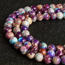 Load image into Gallery viewer, 45pcs 8mm Natural Colorful Imperial Jasper Beads Gemstone Beads Round Loose Beads for Jewelry Making