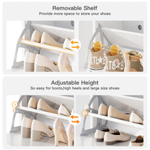 Load image into Gallery viewer, EnHomee Shoe Cabinet with 2 Flip Drawers, Shoe Storage Cabinet, Shoe Cabinet Storage for Entryway, Hidden Shoe Organizer, Size up to Men's 13 Hidden Shoe Cabinet, Narrow Shoe Cabinet with Doors White