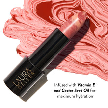 Load image into Gallery viewer, LAURA GELLER NEW YORK Italian Marble Sheer Lipstick - Peach Bellini - Hydrating & Lightweight - Vitamin E & Caster Seed Oil - Cream Finish