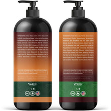 Load image into Gallery viewer, VANIDOX Batana Oil Shampoo and Conditioner Set – Biotin & Niacinamide Infused – Sulfate-Free, Paraben-Free – Moisturizing & Strengthening Hair Care for All Hair Types – 2 x 16 fl oz
