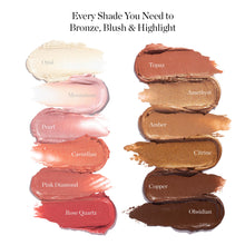 Load image into Gallery viewer, Ogee Face Stick Radiant Collection Trio - Contour Stick Makeup Collection - Certified Organic Contour Palette - Includes Bronzer Stick, Blush Stick & Highlighter Stick