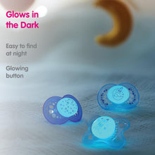 Load image into Gallery viewer, MAM Air Day & Night Baby Pacifier, for Sensitive Skin, Glows in The Dark, 16+ Months, Girl, 4 Count
