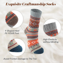 Load image into Gallery viewer, Pleneal Wool Socks for Women - Womens Winter Warm Wool Sock Men Cozy Knit Boots Socks for Women