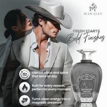 Load image into Gallery viewer, Mahajan Desperado Frontier Eau de Parfum – Rugged & Fresh Men’s Cologne – Spicy Citrus & Warm Woods – Bold, Masculine, All-Day Long-Lasting Perfume (3.4 oz)
