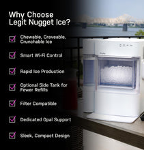 Load image into Gallery viewer, GE Profile Opal 2.0 Ultra Nugget Ice Maker with Side Tank and Scale Inhibiting Filter, Scoop Included, 38 lbs in 24 Hours, Pellet Ice Machine with WiFi & Smart Connected, Stainless Steel