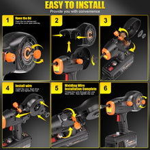 Load image into Gallery viewer, Protmex Handheld MIG Welder Machine - 110V Flux Core Portable Welder, 120A Gasless MIG Welding Machine, Inverter Wire Feed Welding Equipment, for Solder Bar Sizes from 0.030" to 0.035" (0.81.0mm)