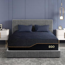 Load image into Gallery viewer, EGOHOME 14 Inch King Size Memory Foam Mattress for Back Pain, Cooling Copper Gel Bed in a Box, Foam Made in USA, CertiPUR-US Certified, Therapeutic Medium Firm, 76x80x14 Black
