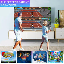 Load image into Gallery viewer, YRPRSODF TV Game Console Built in 100+ Gam ES, Video Game Machine with 2.4G Wireless Gamepad Somatosensory Control, USB Plug and Play, Kid & Adult Interactive& Puzzle Games,Grey