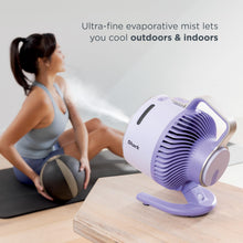 Load image into Gallery viewer, Shark FlexBreeze HydroGo Fan & Travel Bag — Ultra-powerful portable fan with indoor + outdoor evaporative mist. Corded & cordless, White, FA053BRN