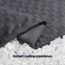 Load image into Gallery viewer, Amazon Basics Cooling Comforter, Soft Lightweight Waffle Weave Blanket for Hot Sleepers, Summer & All Season Bedding to Keep Cool for Night Sweats, 106"x90", King, Dark Gray