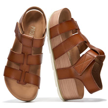 Load image into Gallery viewer, Project Cloud Platform Sandals Women - Comfortable Plush & Soft Insole Ladies Wedges - Non Slip & Lightweight Strap Wedge Sandals for Women 2026 (PHASED,SCOTCH, 8)