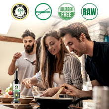 Load image into Gallery viewer, M.G. PAPPAS Italian Organic Olive Oil Extra Virgin Cold Pressed Award Winning, Unfiltered EVOO, Gluten-Free, Allergens Free Italian Olive Oil - Perfect for Salads, Dipping, Cooking, 16.9 Oz (500ml)