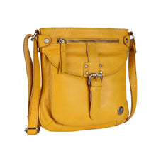 Load image into Gallery viewer, LEDERBUCK Real Leather Small Crossbody Handbags & Purses for Women - Crossover over the Shoulder Bag (Mellow Yellow)
