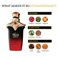 Load image into Gallery viewer, Nusuk Gladius Extrait de Parfum for Men Long Lasting Woody Aromatic Perfume with Raspberry, Bergamot & Patchouli Luxury Arabic Fragrance 100ml
