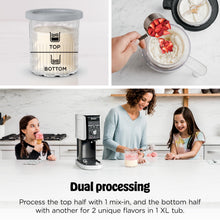 Load image into Gallery viewer, Ninja CREAMi Deluxe Ice Cream Maker | 11-in-1 Create Frozen Desserts, Sorbet, Milkshakes, Yogurt & More | Includes 2 Dishwasher Safe XL 24 Oz. Tubs with storage lids | Silver | NC501
