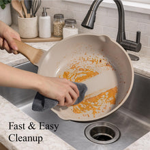 Load image into Gallery viewer, CAROTE 21 PCS Ceramic Cookware Set, Pots and Pans Set Non Stick, Pot and Pan Set with Frying Pan, Induction Ready Cooking Set for Kitchen, PFOS/PFOA/PFAS Free, Brown