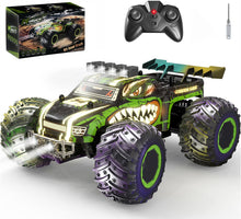 Load image into Gallery viewer, Zappido RC Cars for Boys Age 4-7 8-12, 20km/h High Speed Remote Control Monster Truck with Dino Theme, All-Terrain Off-Road Crawler with Impact-Resistant Flexible Shell, 2 Batteries,Gift Boy Toys