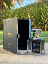 Load image into Gallery viewer, KORBAJ PARFUMS Emir - Arabian Perfume for Women, Eau de Parfum Men with with Sicilian Orange, Calabrian Bergamot - White Musk, Vanilla, Amber and Fruity Notes100ml