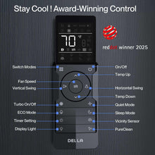 Load image into Gallery viewer, DELLA 20K BTU ODU 2 Dual Zone 9000 9000 BTU Wifi Mini Split AC Work with Alexa, Energy Efficient, 20 SEER2 208-230V Cools Up to 800 Sq.Ft Multi Zone Ductless Pre-Charged Heat Pump, 16ft Installation