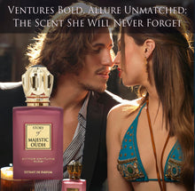 Load image into Gallery viewer, Prince Parfums Dubai - Majestic Oudh Extrait de Parfum - Unisex Luxury Fragrance - 3.4 oz - Long-Lasting Signature Scent - Sophisticated, Rich Oudh with Amber, Vanilla, and Musk