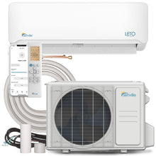 Load image into Gallery viewer, Senville LETO Series Mini Split Air Conditioner Heat Pump, 36000 BTU 208/230V, Inverter, Works with Alexa, 3 Ton, White