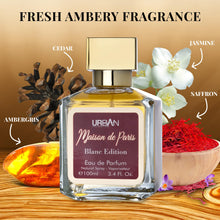 Load image into Gallery viewer, Maison De Paris Blanc Edition Eau De Parfum for Women and Men - Unisex Everyday Fragrance Featuring a Blend of Oriental & Floral Notes - Warm, Spicy & Aromatic Composition - Elegant 100ml Bottle