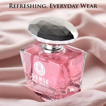 Load image into Gallery viewer, Verse Pink Crystal Eau De Parfum for Woman - Top Notes of Pomegranate, Yuzu & Iced Accord - Base Notes of Peony, Lotus, Magnolia, Amber, Musk & Mahogany - Floral & Fruity Scent - Elegant 100ml Bottle