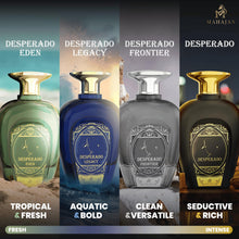 Load image into Gallery viewer, Mahajan Desperado Frontier Eau de Parfum – Rugged & Fresh Men’s Cologne – Spicy Citrus & Warm Woods – Bold, Masculine, All-Day Long-Lasting Perfume (3.4 oz)