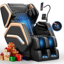 Load image into Gallery viewer, NAGLIFOR Massage Chair Full Body, Zero Gravity Massage Chair 2026 for Back Fatigue with 10 Fixed Rollers, Heating, Airbags, Phone Controller, Bluetooth Speaker, Nightlights for Living Room, Bedroom