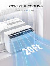 Load image into Gallery viewer, Midea 12,000 BTU U Shaped Smart Inverter Window Air Conditioner - Cools 550 Sq Ft, Ultra Quiet with Open Window Operation - Alexa/Google Assistant Compatible, 37% Energy Savings, Remote (2026 Edition)
