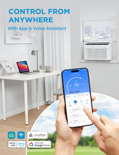 Load image into Gallery viewer, Midea Inverter Window Air Conditioner with Heat – Quiet Window AC Unit and Heat Combo with Dehumidifier – Cools up to 550 Sq. Ft. – Energy Star Rated, Smart Control, Remote, 12,000 BTU