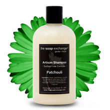 Load image into Gallery viewer, The Soap Exchange Hair Shampoo - Patchouli Scent - Hand Crafted 12 fl oz / 354 ml Natural Artisan Hair Care, Gentle, Sulfate & Paraben Free, Cleanse, Moisturize, & Protect. Made in the USA.