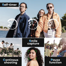 Load image into Gallery viewer, Digital Camera, Autofocus UHD 4K Vlogging Camera with 32GB Card, 48MP 16X Digital Zoom Digital Camera, Anti-Shake Portable YouTube Compact Point Shoot Camera for Teens Adult Beginner(Black)