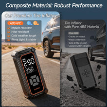 Load image into Gallery viewer, OlarHike Tire Inflator Portable Air Compressor, Lightning-Fast Inflation, Dual Power - 6000mAh & 12V DC, Cordless Air Pump for Car Tires, Bikes, Motorcycle, Balls with LED & Digital Pressure Gauge