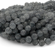 Load image into Gallery viewer, ABCGEMS Brazilian Smoky Elestial Quartz Beads (Mystical Layers & Natural Smoky Glow) Healing Energy Jewelry Making Smooth Round 8mm