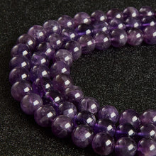 Load image into Gallery viewer, 60pcs 6mm Natural Amethyst Beads Gemstone Beads Round Loose Beads for Jewelry Making