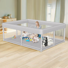 Load image into Gallery viewer, Hiaksedt Large Baby Playpen 65x50 Inch, PlayPen for Babies and Toddlers, Sturdy Safety Play Yard for Indoor & Outdoor with Zipper Gate